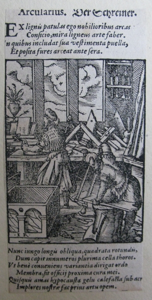 Arcularius. Der Schreiner. (The Cabinetmaker)